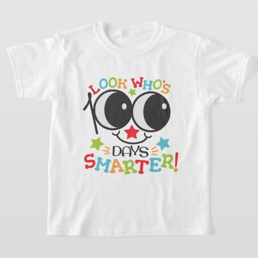 100 dagen slimmer Funny Face School T-shirt (Laagn)
