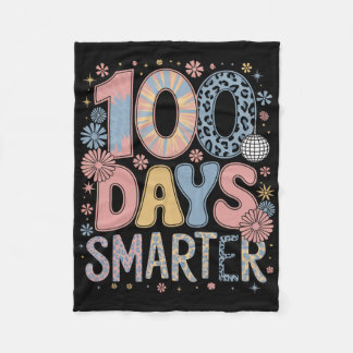 100 Dagen Slimmer Gelukkig 100ste Dag Van School K Fleece Deken