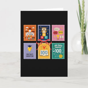 100 dagen slimmer Gelukkige 100e dag van school Sc Kaart