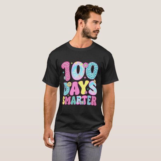 100 dagen Slimmer Gelukkige 100ste Dag van School  T-shirt (Voorkant volledig)