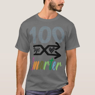100 dagen slimmer gelukkige dag schoolregenboog L T-shirt