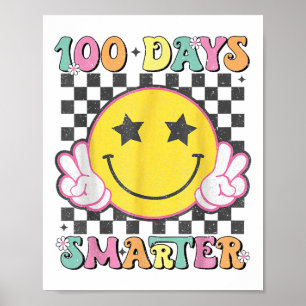 100 dagen slimmer glimlachen gezicht 100ste school poster