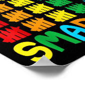 100 dagen slimmer grappig 100ste schooldag poster (Hoek)