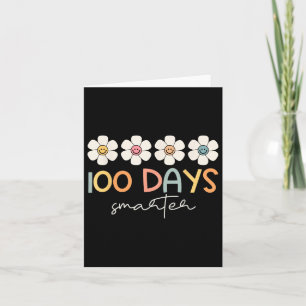 100 dagen slimmer Groovy 100ste dag van schoolmeis Kaart