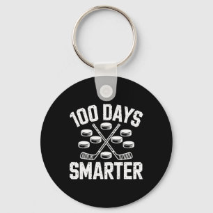 100 dagen slimmer hockey 100ste dag van school stu sleutelhanger