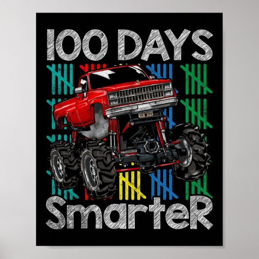 100 dagen slimmer Kinder 100ste schooldag Poster (Voorkant)