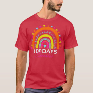 100 dagen slimmer leraar 100 dagen school t-shirt