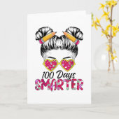 100 dagen slimmer leraar leraressenhaar hart kaart (Gele Bloem)