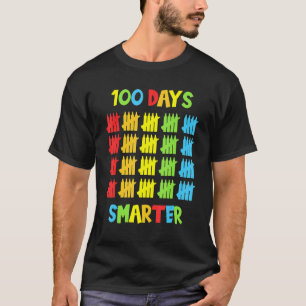 100 Dagen Slimmer Leraren Kinderen Kind 100ste Dag T-shirt