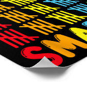 100 Dagen Slimmer Leuk Tally Docent en Studenten N Poster (Hoek)