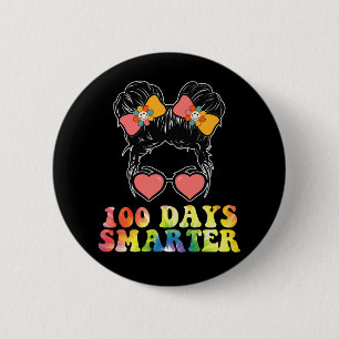 100 Dagen Slimmer Meisjes Rommelige Knot School Ti Ronde Button 5,7 Cm