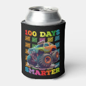 100 dagen slimmer monstertruck 100e dag school blikjeskoeler (Blikje Voorkant)