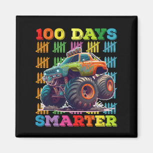 100 dagen slimmer monstertruck 100e dag school magneet