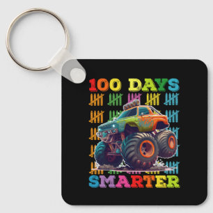 100 dagen slimmer Monstertruck 100e dag school Sleutelhanger