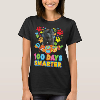 100 dagen slimmer Newfoundland hondenpootjes drukt T-shirt