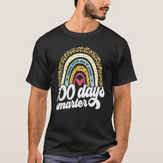 100 Dagen Slimmer Regenboog 100e Dag Van School Le T-shirt