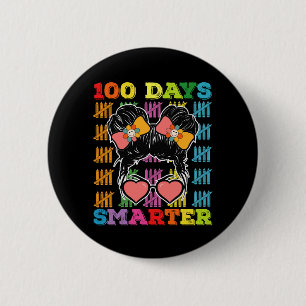 100 dagen slimmer rommelige knot 100e dag van scho ronde button 5,7 cm