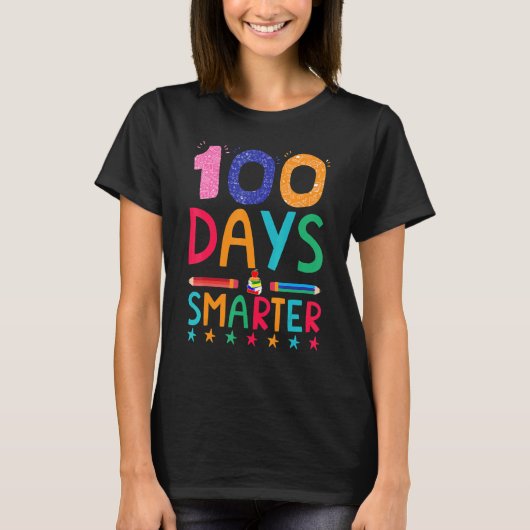 100 dagen slimmer schattig t-shirt (Voorkant)