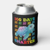 100 dagen slimmer schildpad 100ste dag van school blikjeskoeler (Blikje Voorkant)