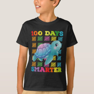 100 dagen slimmer schildpad 100ste dag van school t-shirt