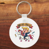 100 dagen slimmer School Trump inauguratie dag  Sleutelhanger (Voorkant)
