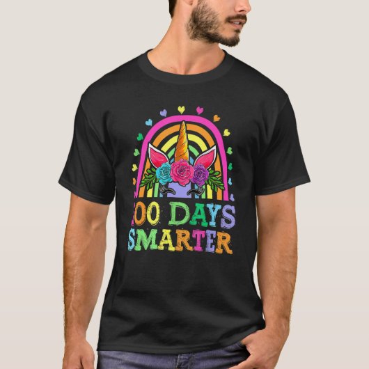 100 dagen slimmer Shirt meisjes Kinder school Unic (Voorkant)