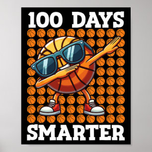 100 dagen slimmer Sketll Kids 100 dagen school Bo Poster