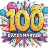 100 dagen slimmer sticker (Voorkant)