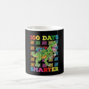 100 dagen slimmer T Rex dinosaurus 100e dag school Koffiemok
