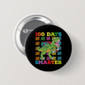 100 dagen slimmer T Rex dinosaurus 100ste dag scho Ronde Button 5,7 Cm (Voorkant /achterkant)