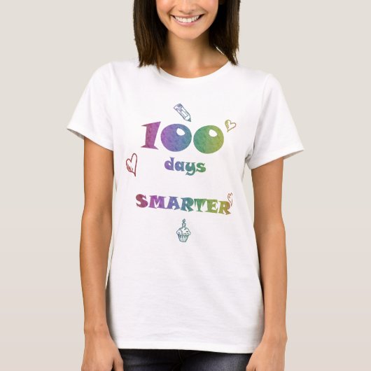 100 dagen slimmer T-Shirt – T-shirt voor 100 (Voorkant)