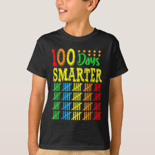 100 dagen slimmer tellen hash markeringen dagen va t-shirt