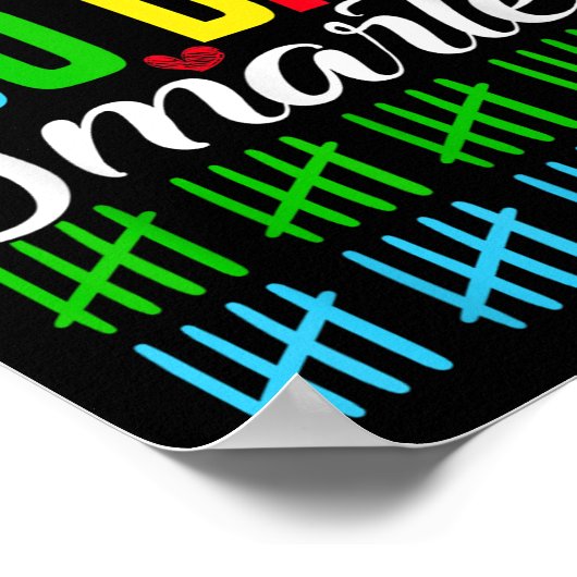 100 dagen slimmer tellen markeert 100e dag poster (Hoek)