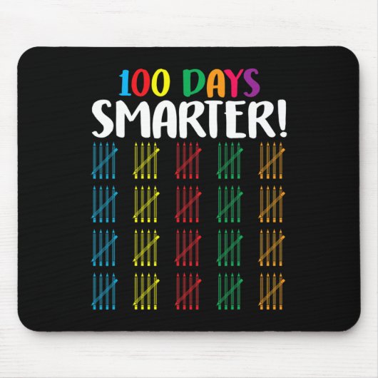 100 dagen slimmer Telling Hash Marks dagen van sch Muismat (Voorkant)