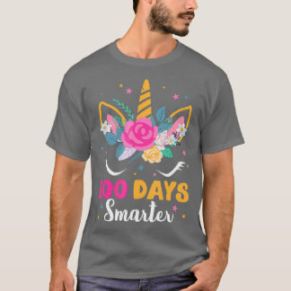 100 dagen slimmer Unicorn 100 dagen school 100 T-shirt