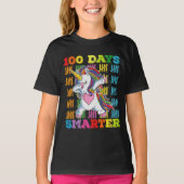 100 dagen slimmer Unicorn 100e schooldag T-shirt (Voorkant)