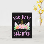 100 dagen slimmer Unicorn Kinder kostuum 100 dagen Kaart (Gele Bloem)