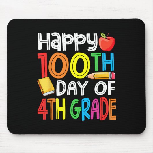 100 dagen slimmer vierde klas 100e dag van de scho muismat (Voorkant)