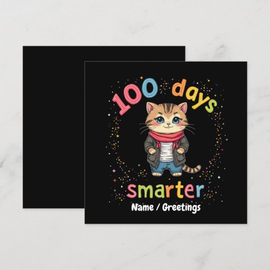  "100 dagen slimmer" zijn kaart (Voorkant / Achterkant)