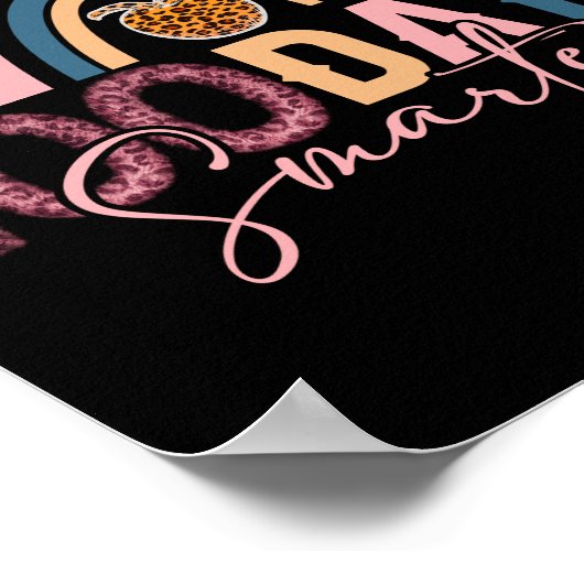 100 dagen slimmere 100e dag schoolregenboog poster (Hoek)