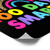 100 dagen slimmere 100e dag schoolregenboog poster (Hoek)