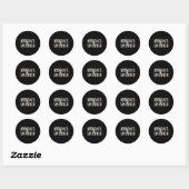 100 dagen slimmere 100e dag schoolstudent ronde sticker (Vel)