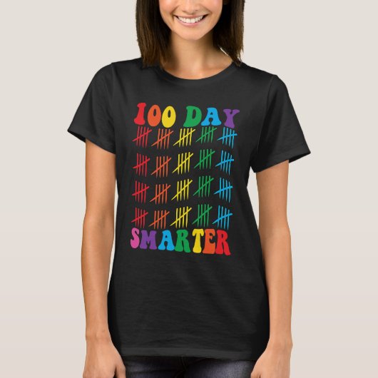 100 dagen slimmere 100e dag schoolstudent t-shirt (Voorkant)