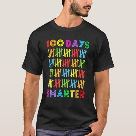 100 dagen slimmere 100e dag schoolstudent t-shirt (Voorkant)