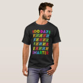 100 dagen slimmere 100e dag schoolstudent t-shirt (Voorkant volledig)