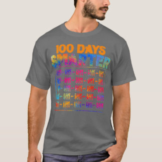 100 dagen slimmere 100e dag schoolstudent t-shirt
