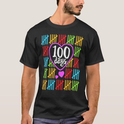 100 dagen slimmere 100e dag schoolstudent t-shirt (Voorkant)