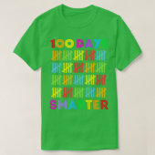 100 dagen slimmere 100e dag schoolstudent t-shirt (Design voorkant)