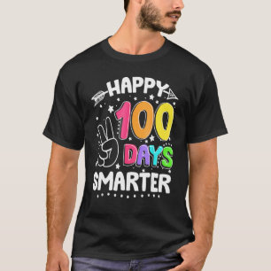100 dagen slimmere 100e dag schoolteken t-shirt