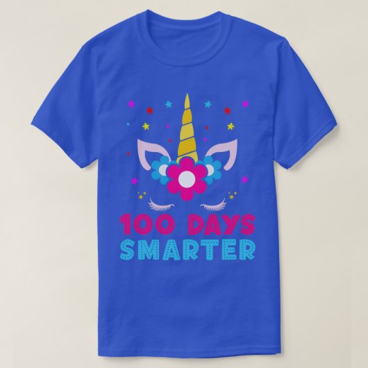 100 dagen slimmere 100e dag van de schoolUnicorn T-shirt (Design voorkant)